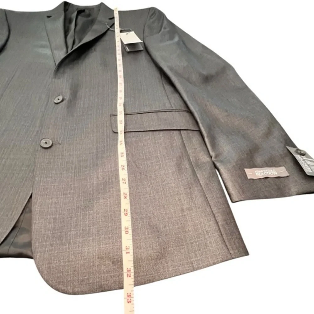 KENNETH COLE REACTION DARK GRAY 42 LONG SUIT SEPARATE COAT NWT $275 Professional